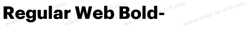 Regular Web Bold字体转换